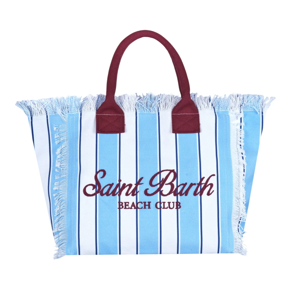 Mc2 Saint Barth Women's Blue Shopping Bags, One Size, Borsa Vanity A Righe