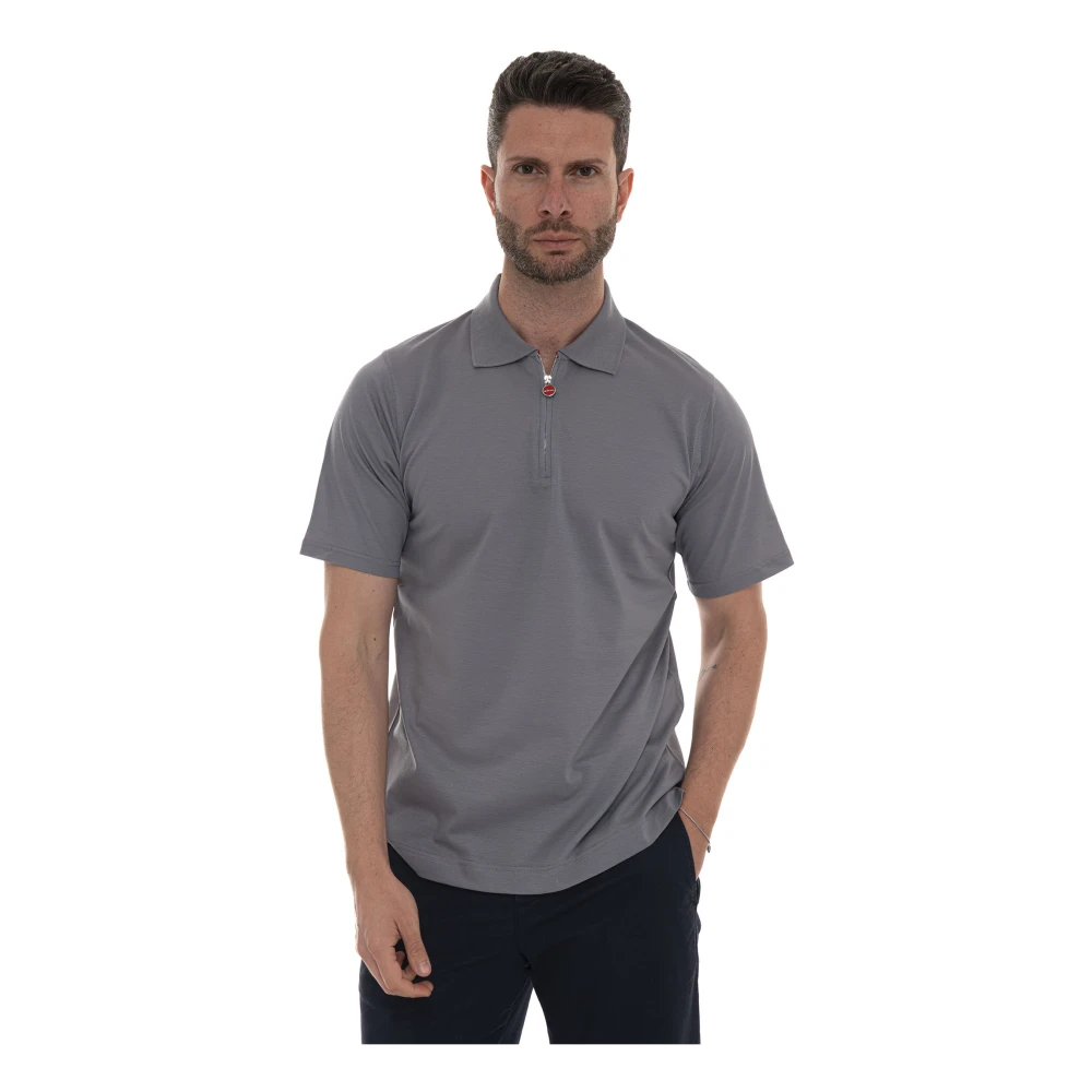 Kiton - Tops > Polo Shirts - Gray - Kiton - Modalova