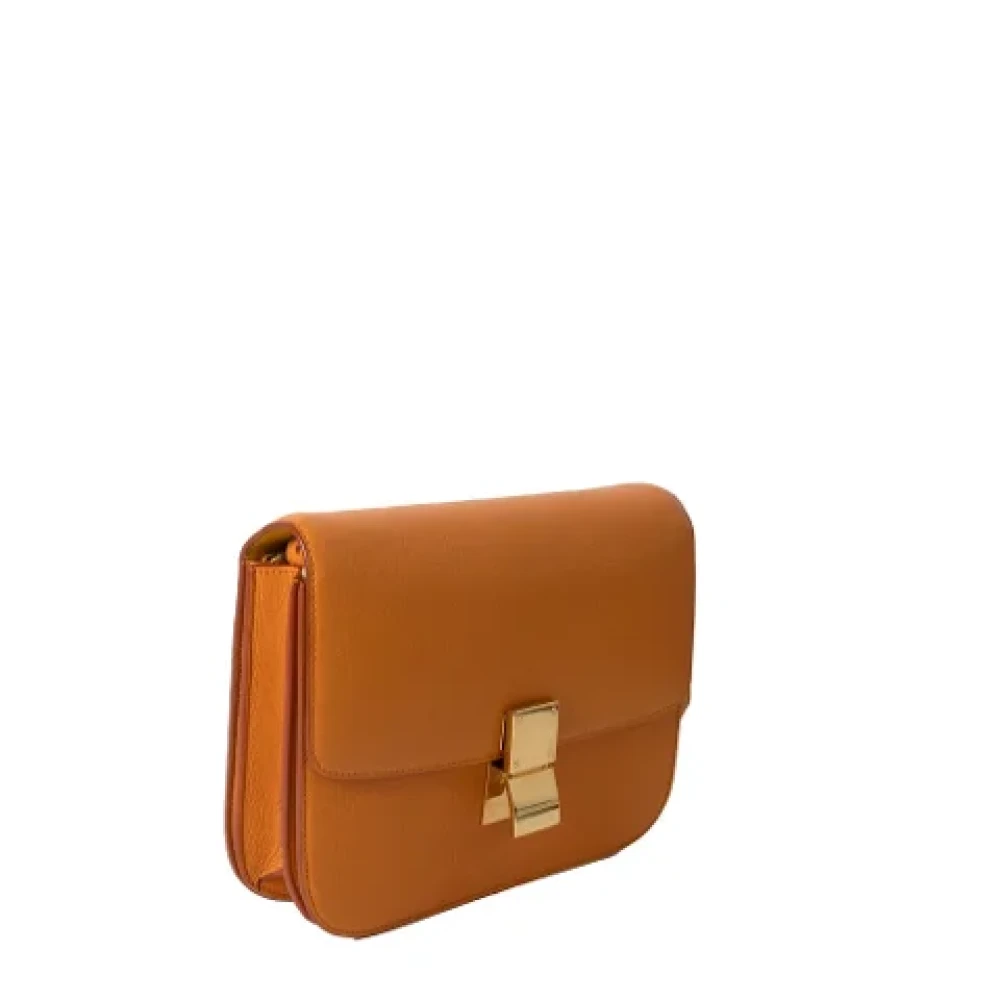 Celine Vintage Pre-owned Leather celine-bags Orange Dames