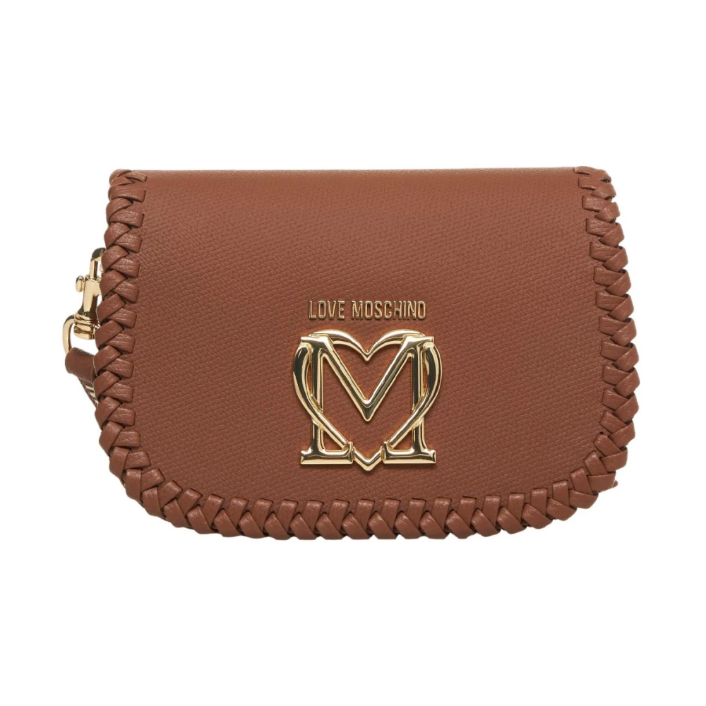 Love Moschino Bruine Schoudertas met Chic Logo Brown Dames