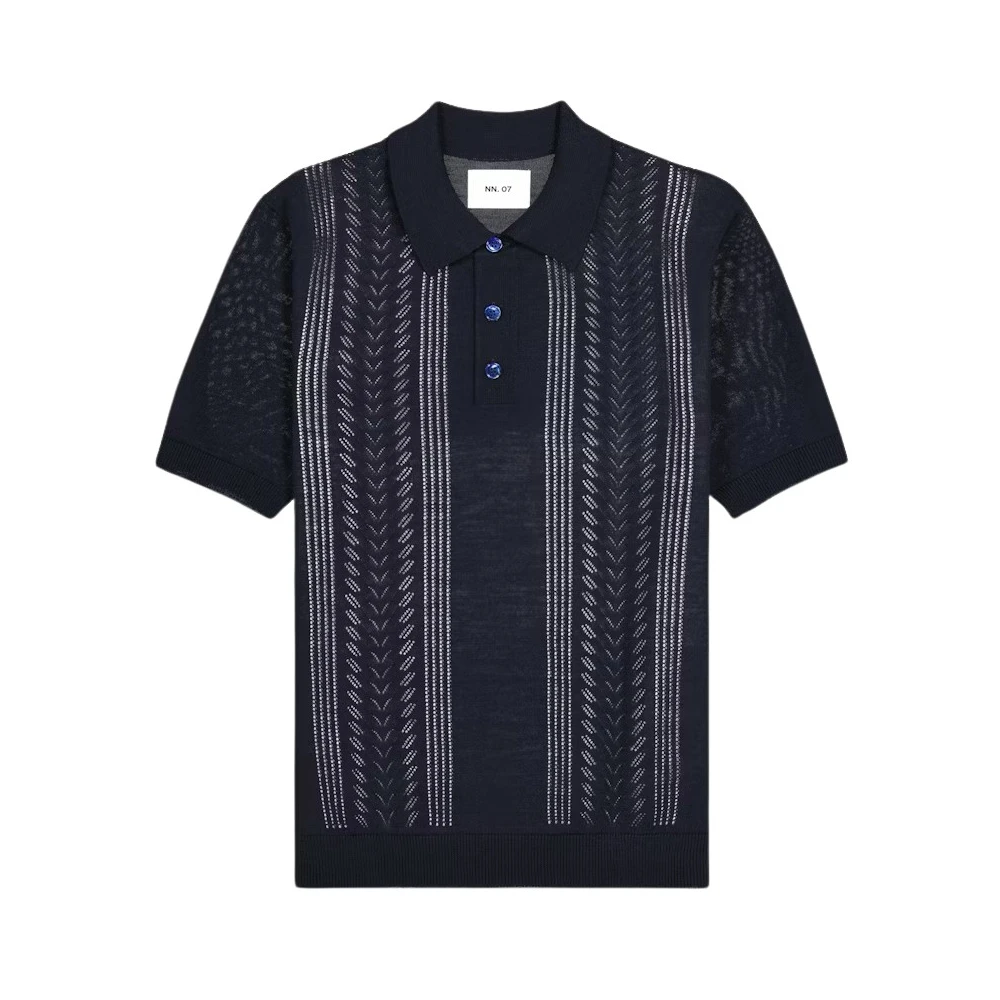 Nn07 Polo Shirts Blue Heren