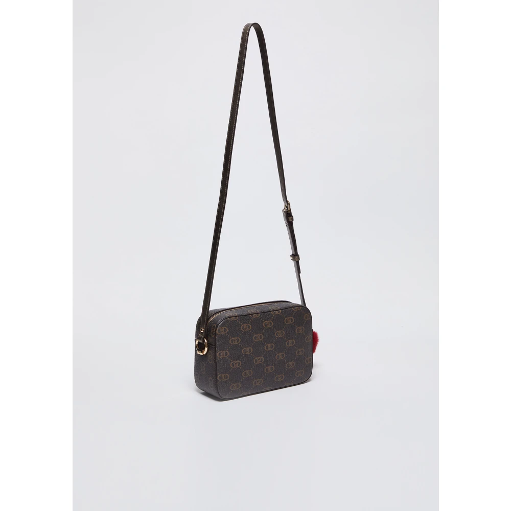 Liu Jo Logo charm schoudertas Brown Dames