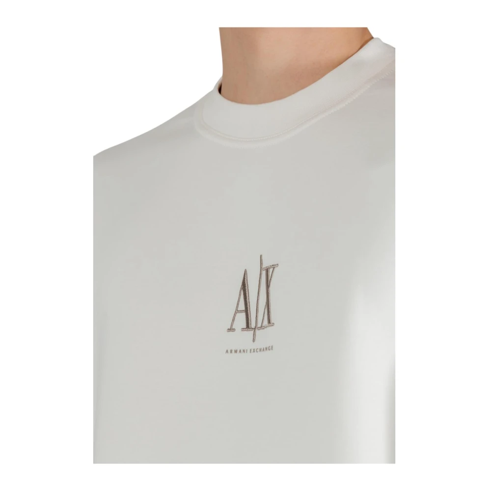 Armani Exchange Witte Sweatshirt Lange Mouwen Lente Zomer White Heren