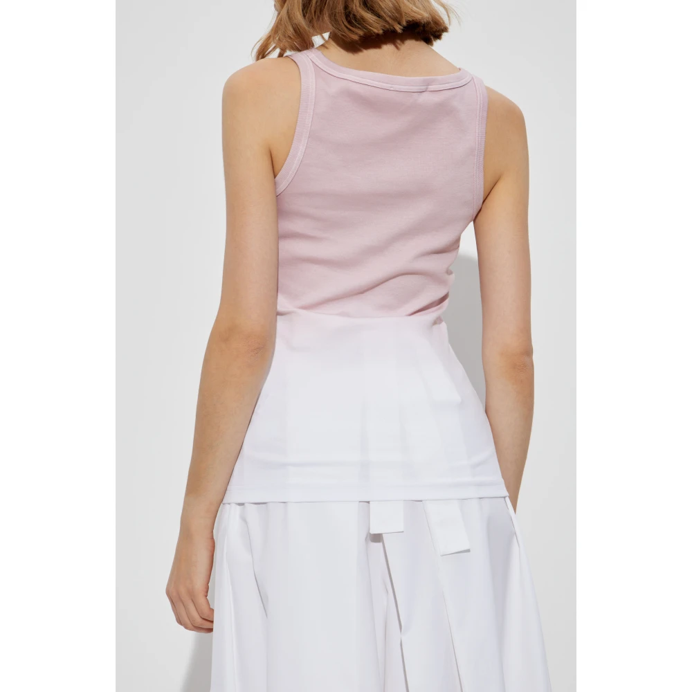 Fabiana Filippi Ribgebreide Top Pink Dames
