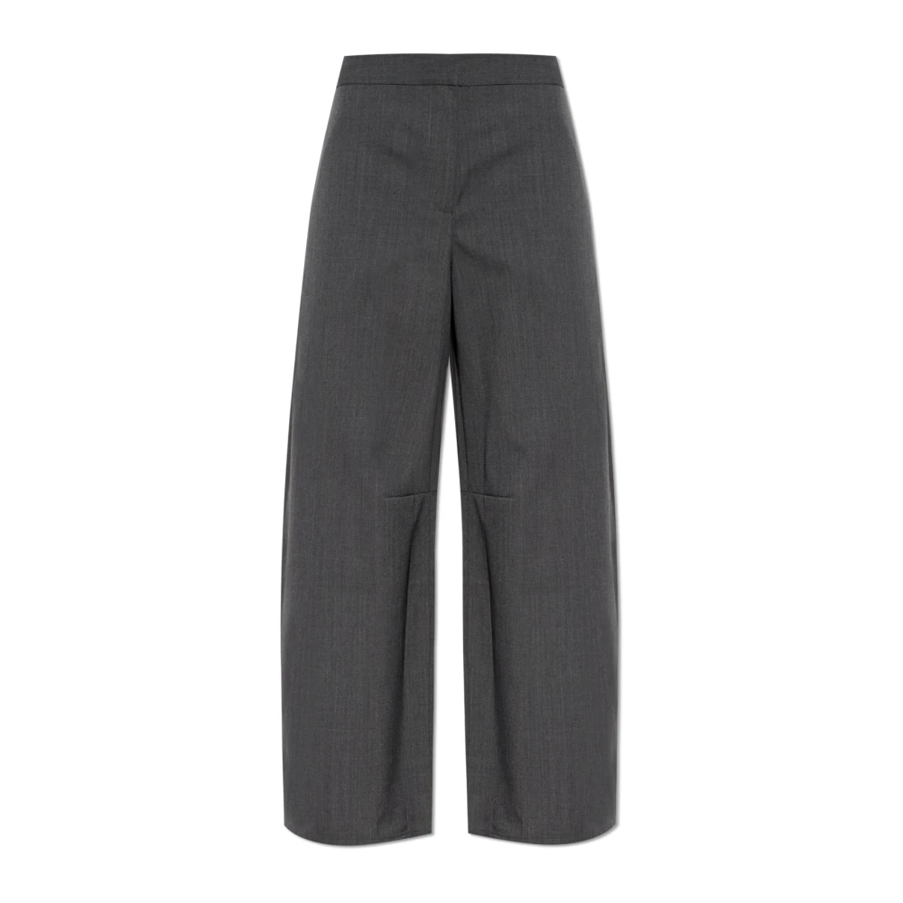 Samsøe Samsøe Gray Saroko Trousers - Female - Wide Trousers - S - Trousers