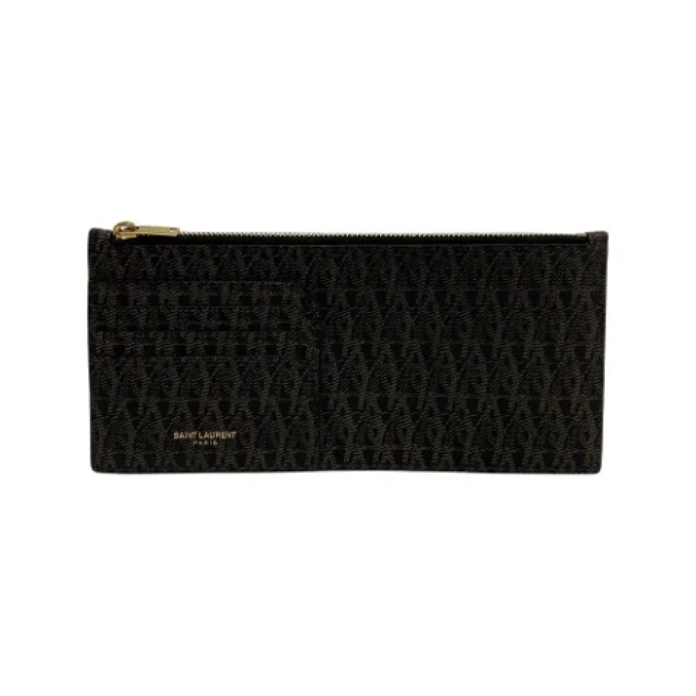 Saint Laurent Vintage Pre-owned Leather wallets Brown Dames