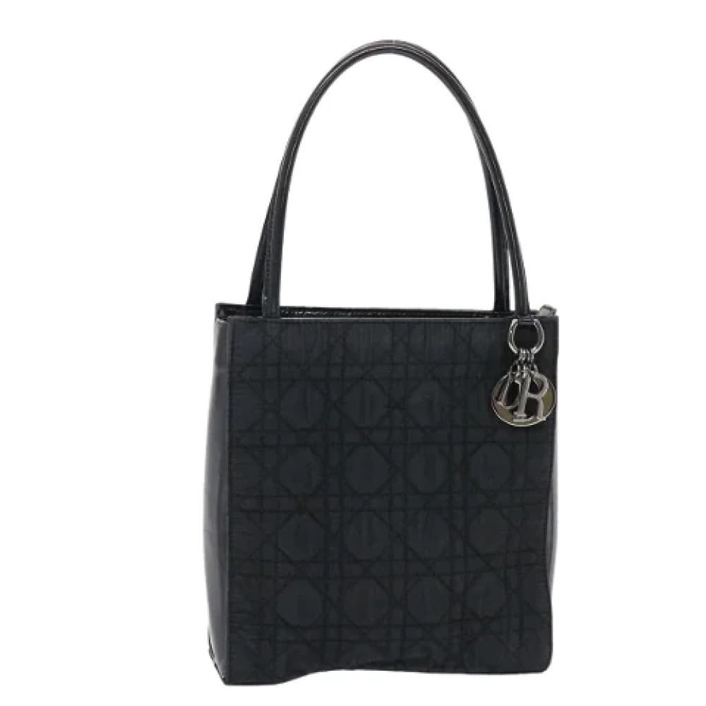 Dior Vintage Pre-owned Nylon handbags Black Dames