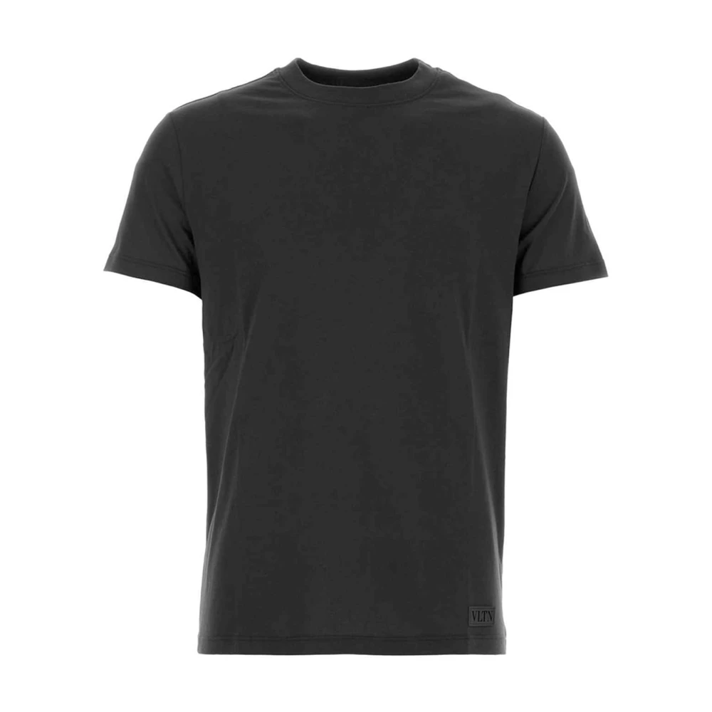 Valentino Garavani Casual Logo Print T-Shirt Black Heren