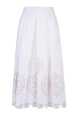 jupe-midi-en-coton-stretch-brode