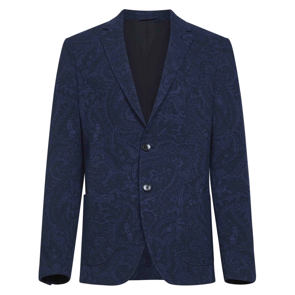 Etro , Herren, Jacken, Blau, M 
