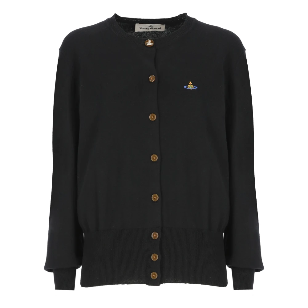 Vivienne Westwood Zwarte Vest met Ronde Halslijn Black Dames
