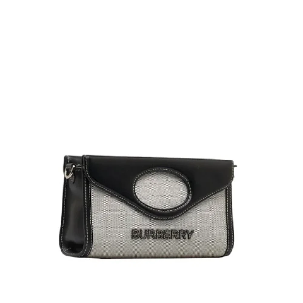 Burberry Vintage Pre-owned Canvas shoulder-bags Black Dames