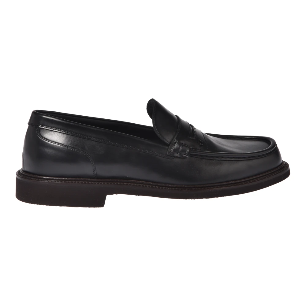 Baldinini Men's Black Leather Loafers