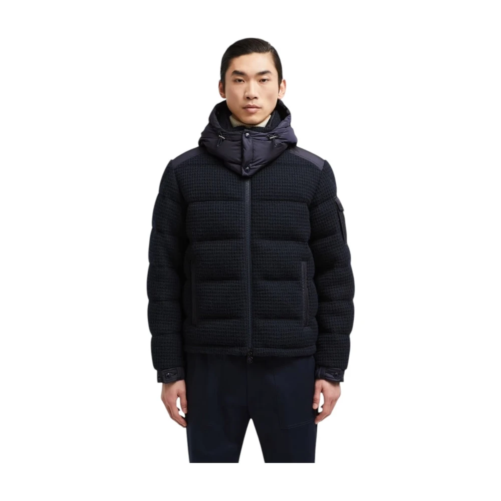 Moncler Korte donsjas marineblauw Blue Heren