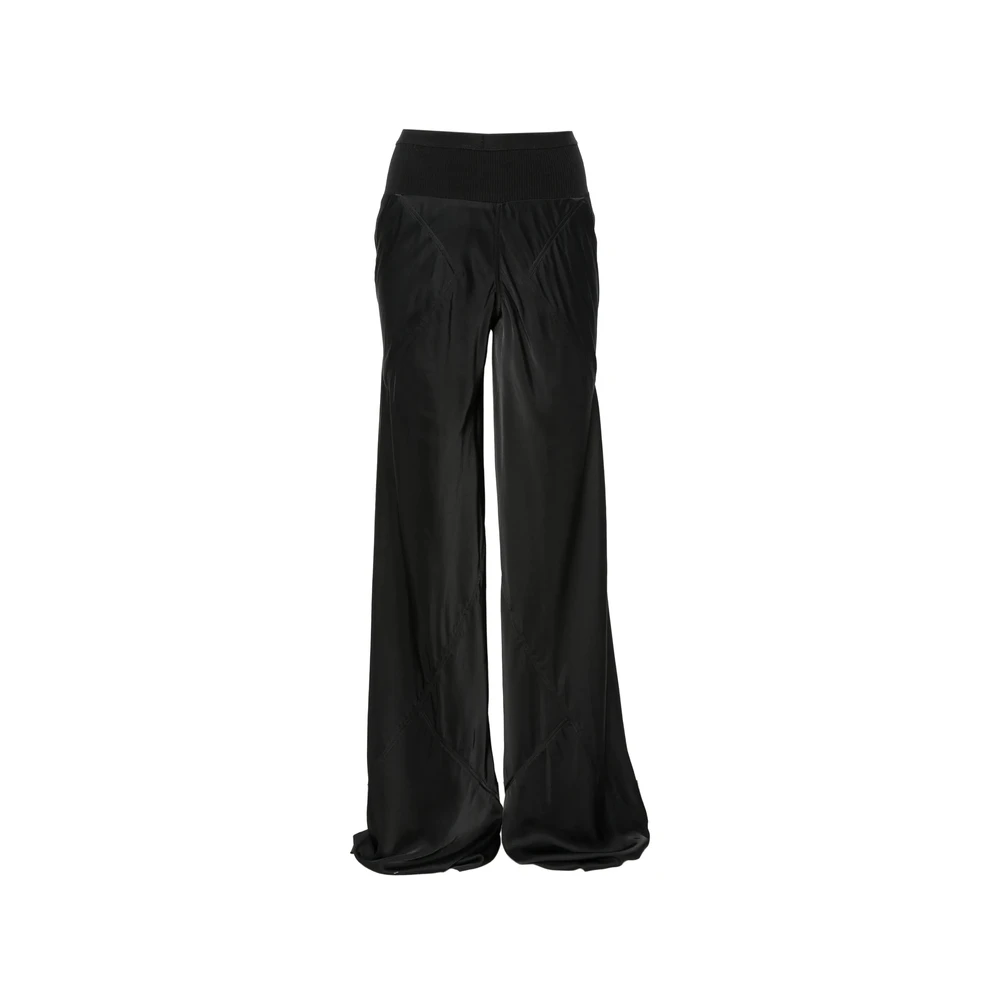 Rick Owens Black Wide Trousers - Female - Wide Trousers - S - Trousers