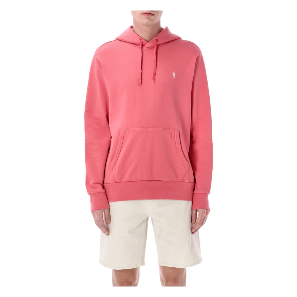 Polo Ralph Lauren Men's Pink Loopback Terry Hoodie - Hoodies - Xl - Sweatshirts & Hoodies