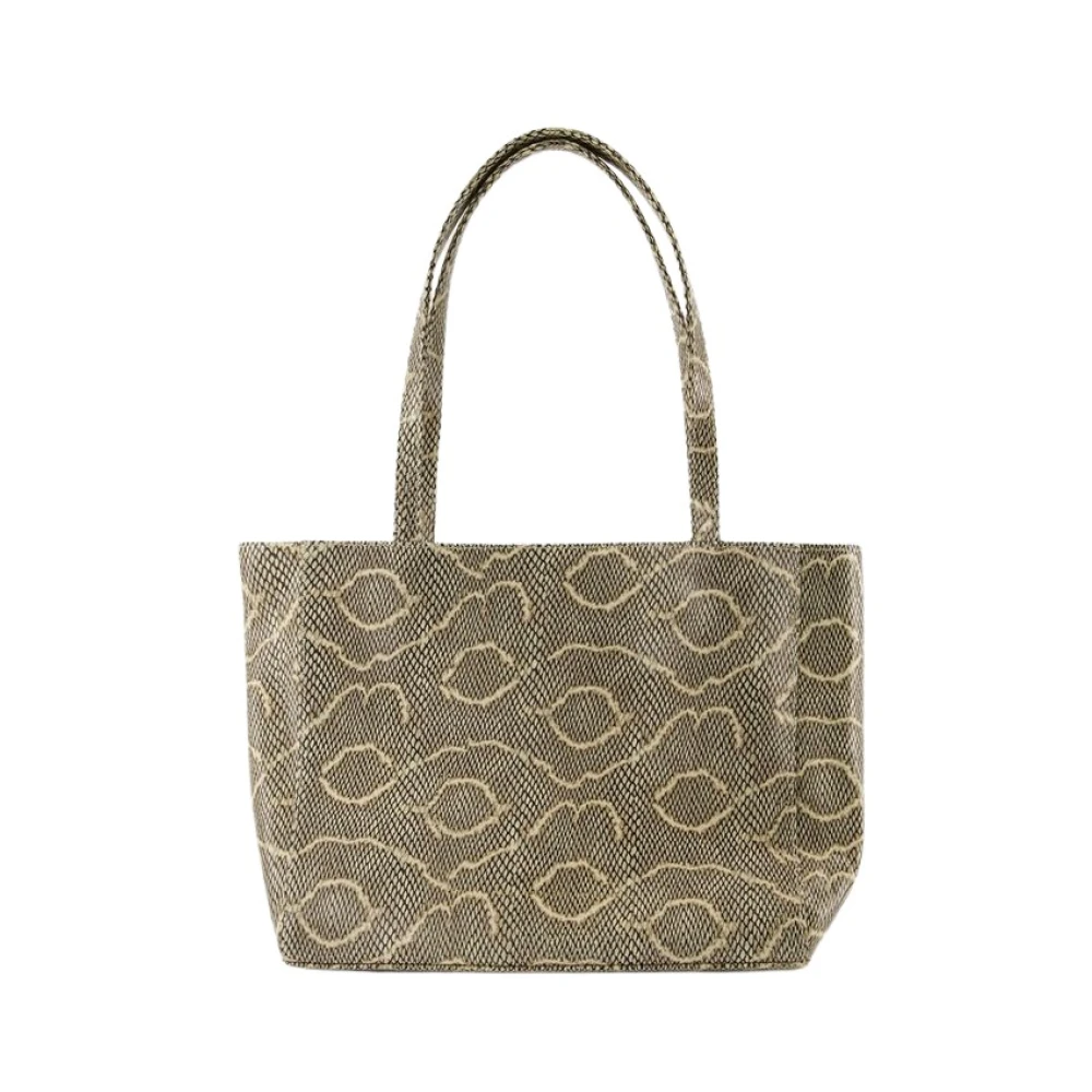 Chylak Python Print Shopper Tas Beige Dames