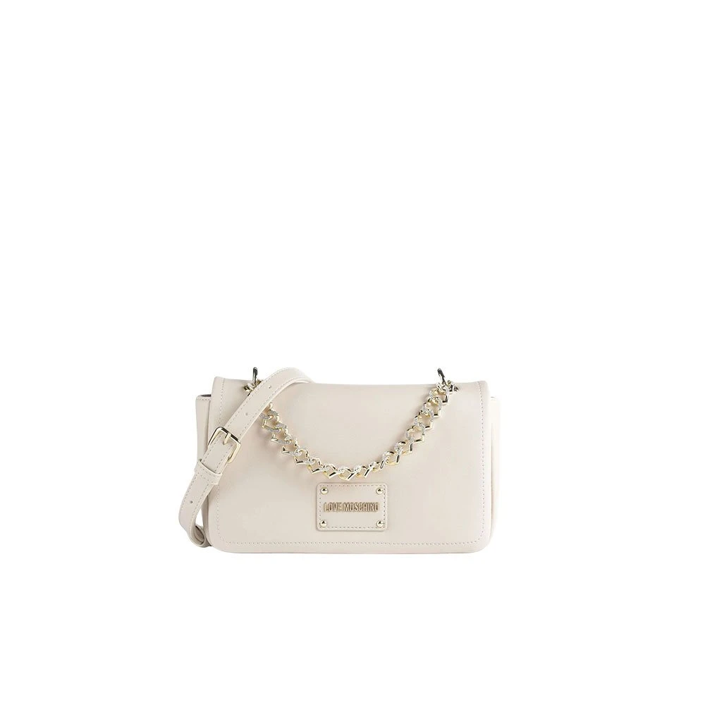 Love Moschino Stijlvolle PU-tas White Dames
