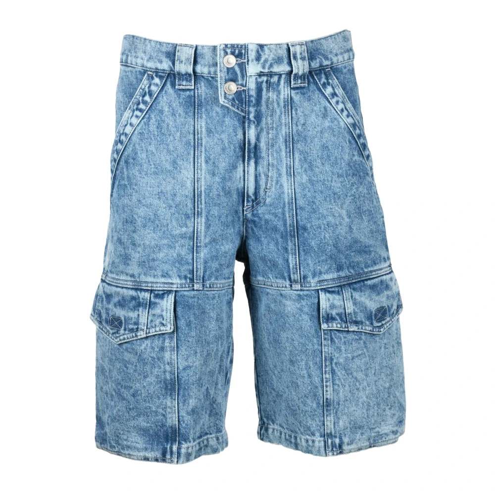 Isabel marant Katoenen Bermuda Shorts Blue Heren