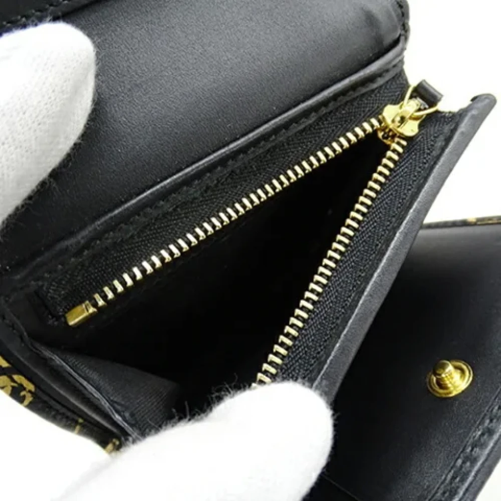 Gucci Vintage Pre-owned Leather wallets Black Dames