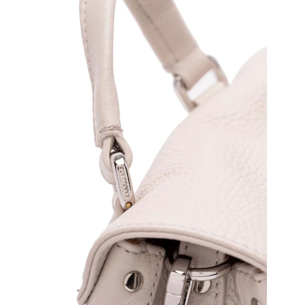 Zanellato Stijlvolle witte tas met twist-lock Pink Dames