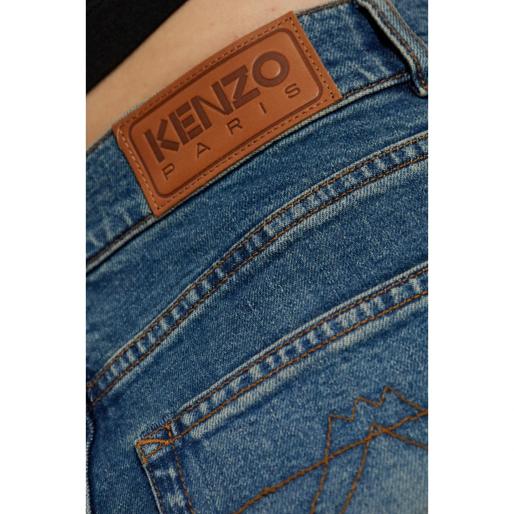 Kenzo Wijde broek Blue Dames