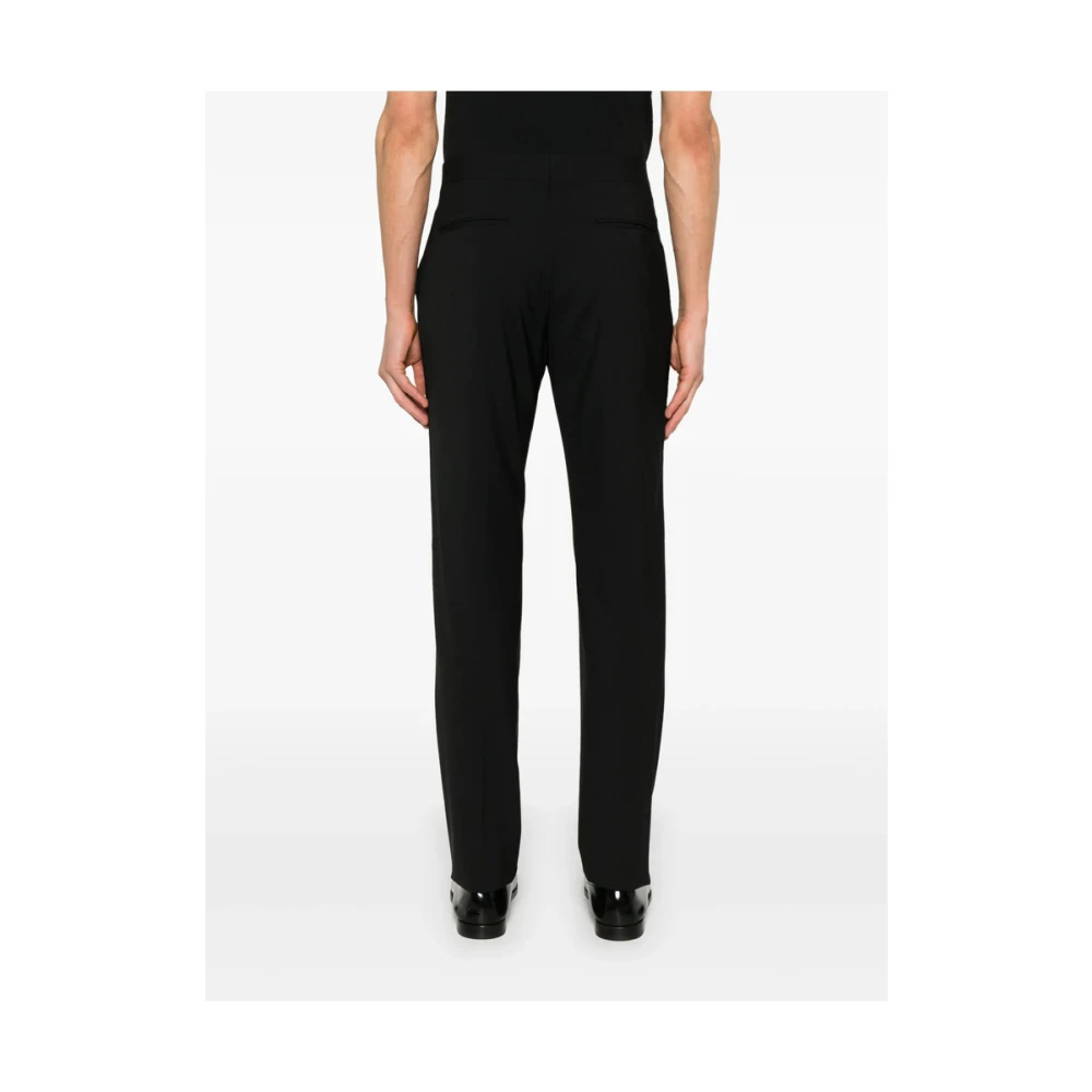 Lardini Zwarte broek met knopen en zakken Black Heren