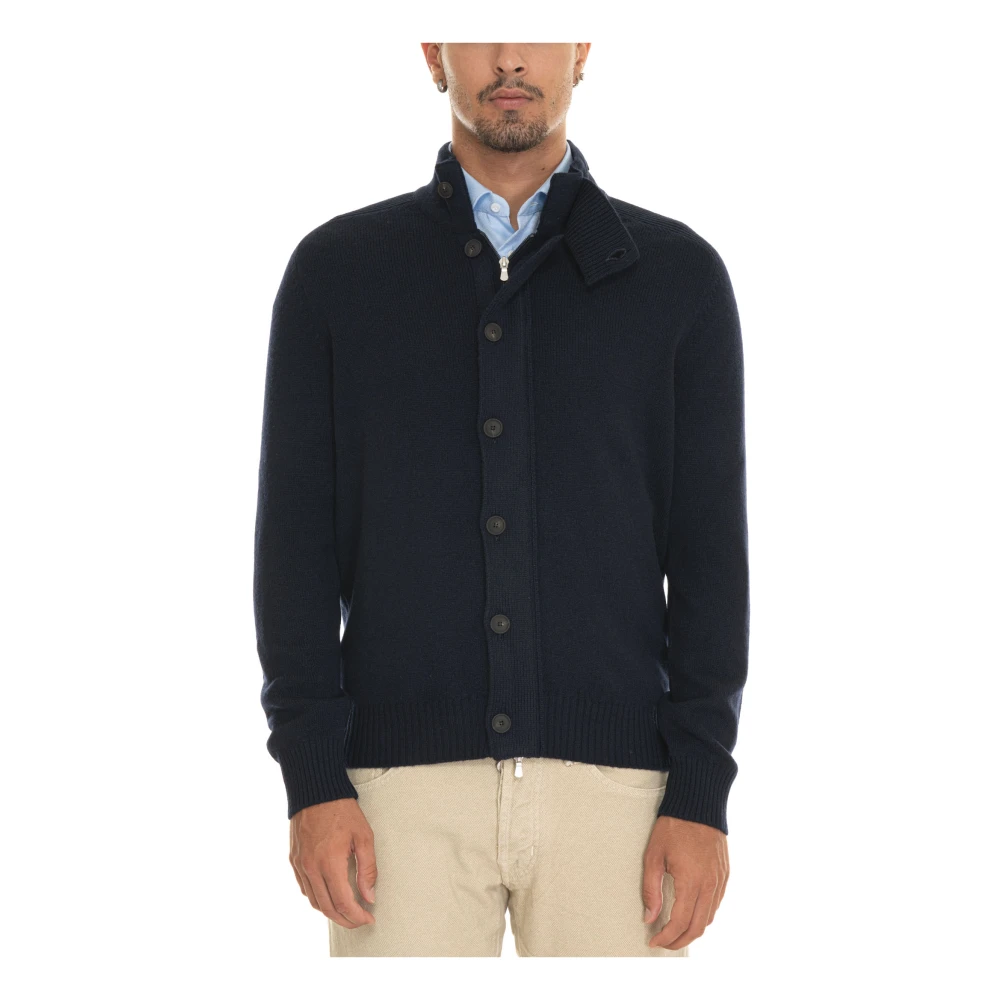 Gran Sasso Stijlvolle Cardigan Blue Heren