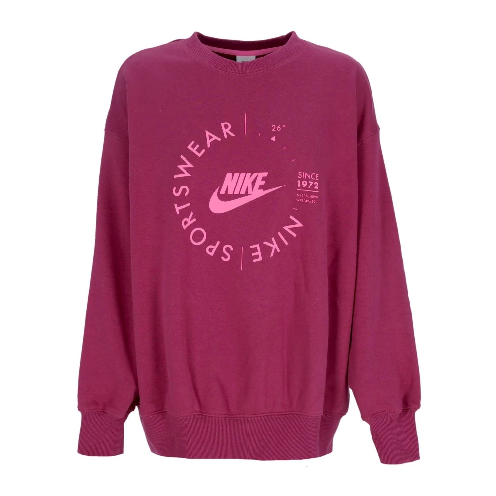 Nike Rosewood Utility Crewneck Sweatshirt Pink Dames