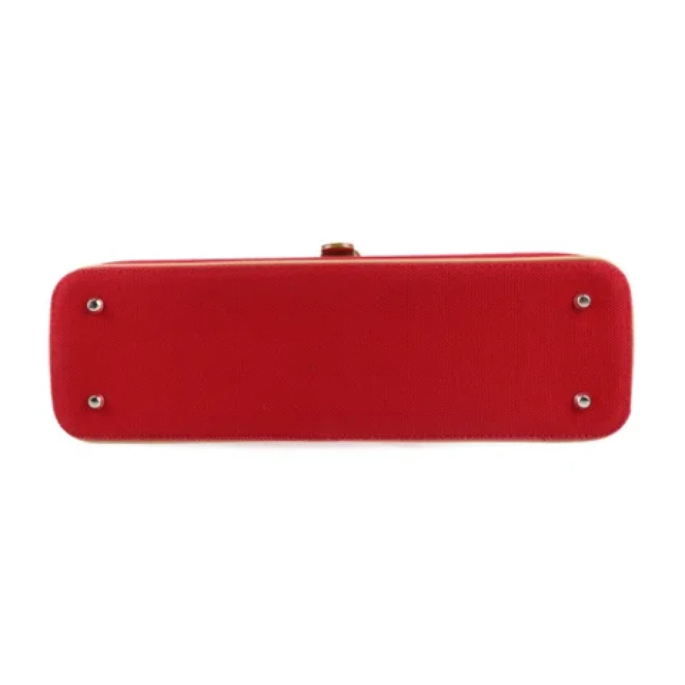 Burberry Vintage Pre-owned Leather shoulder-bags Red Dames