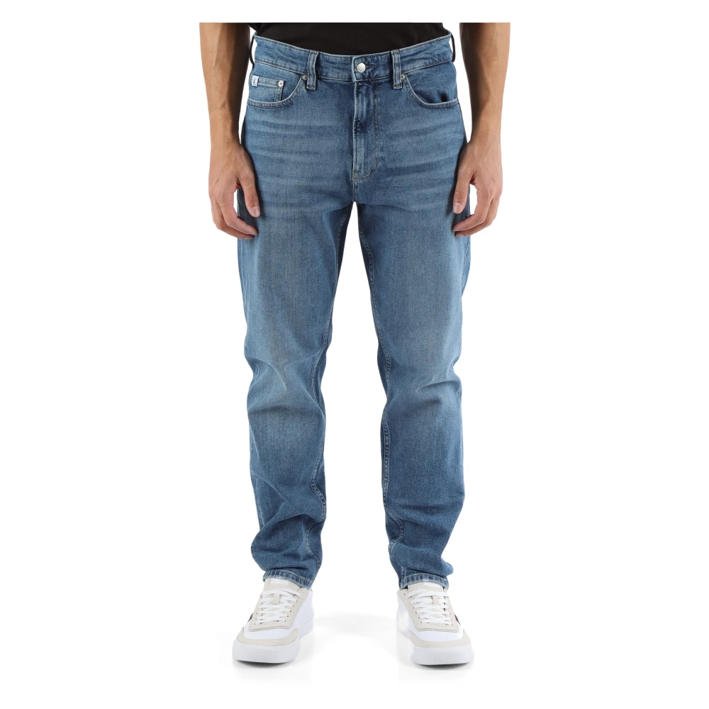 Calvin Klein Jeans Regular Taper Jeans Vijf Zakken Blue Heren