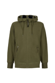 Hooded Open Sweatshirt - Groen, XS