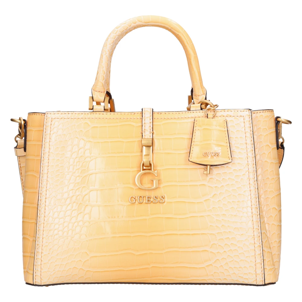 Guess Handtas met Python Print Yellow Dames