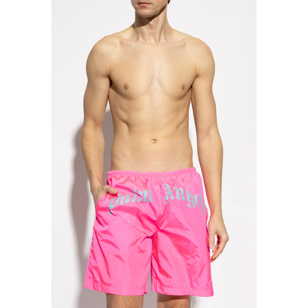 Palm Angels Zwembroek Pink Heren