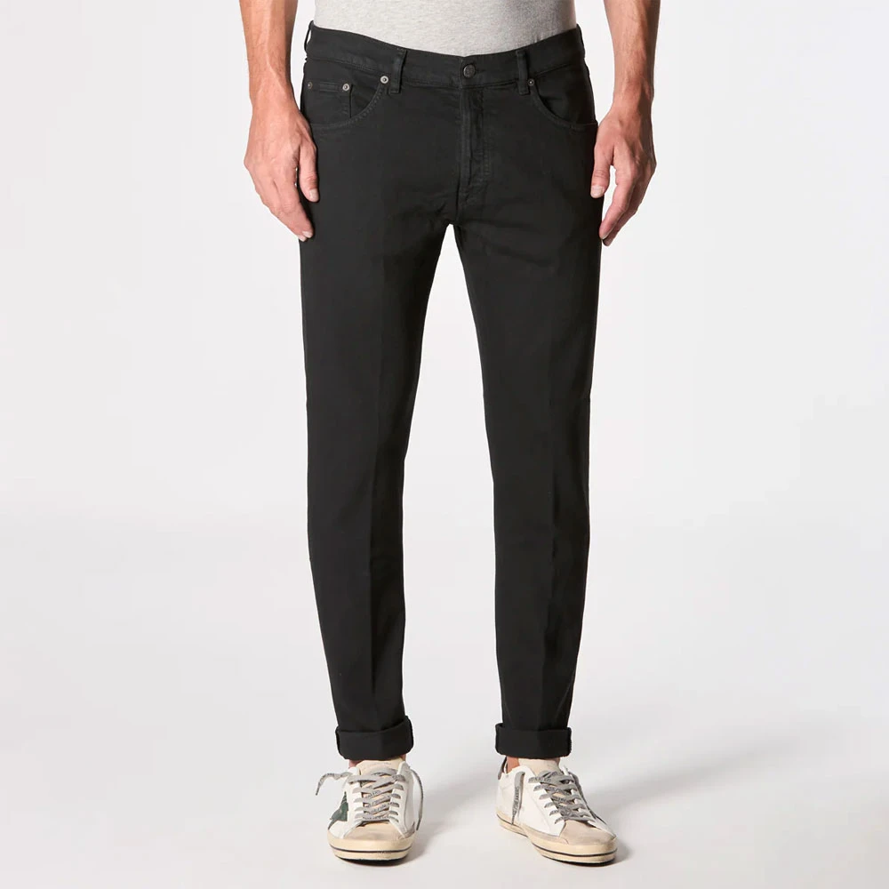 Dondup Icon Jeans Klassiek Vijf-Pocket Model Black Heren