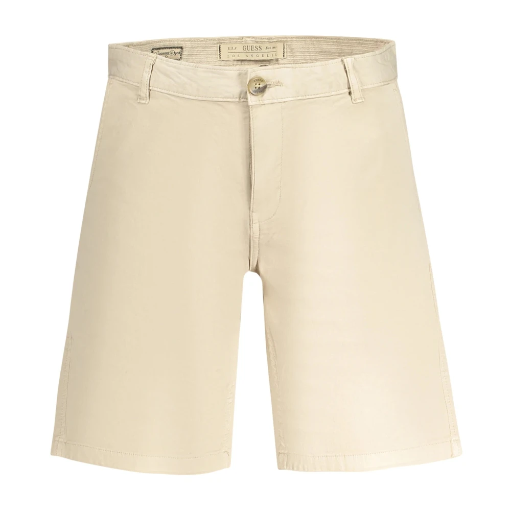 Guess Men's Beige Casual Shorts, W32, Bermuda Shorts