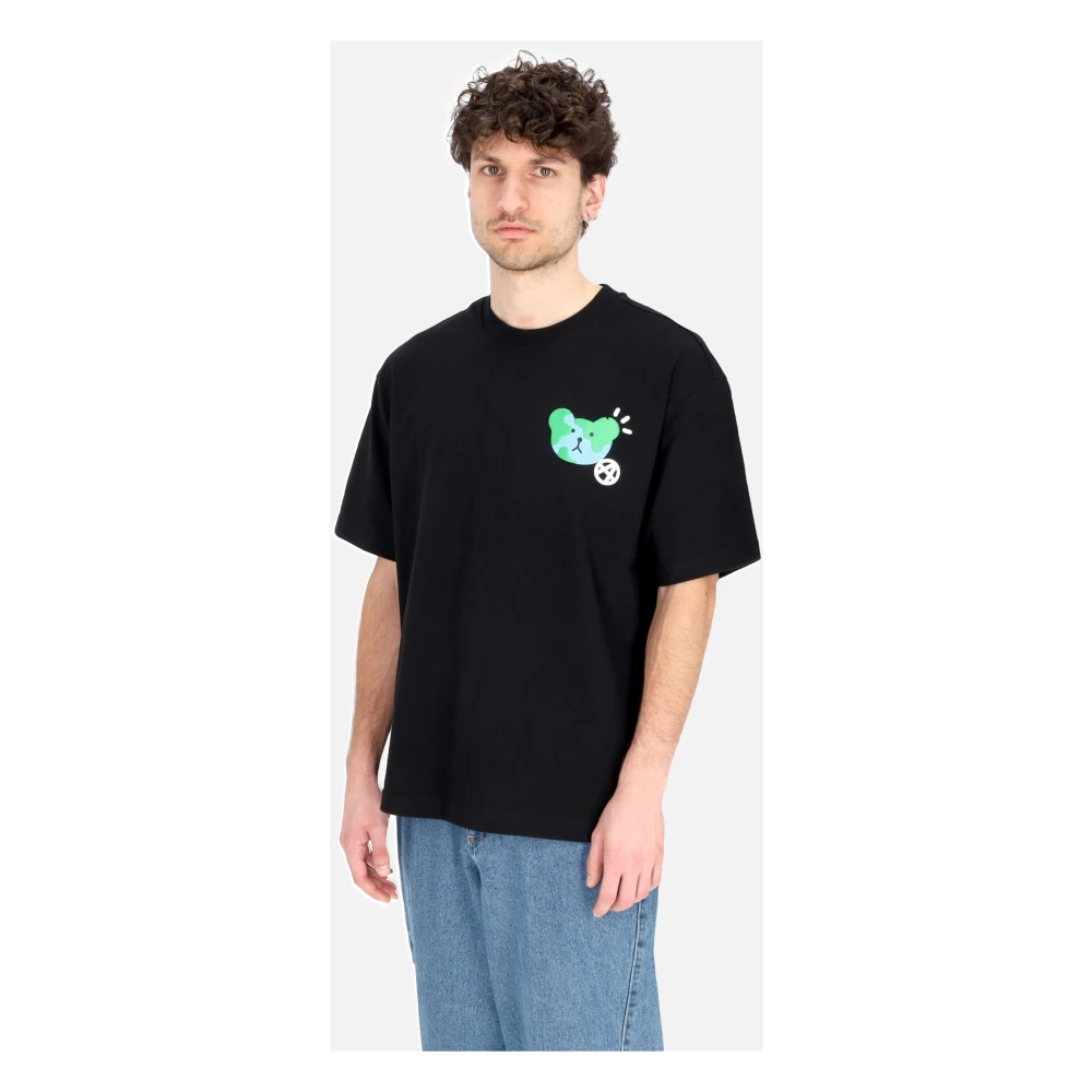 Acupuncture Earth Tee Zwart Korte Mouw T-shirt Black Heren