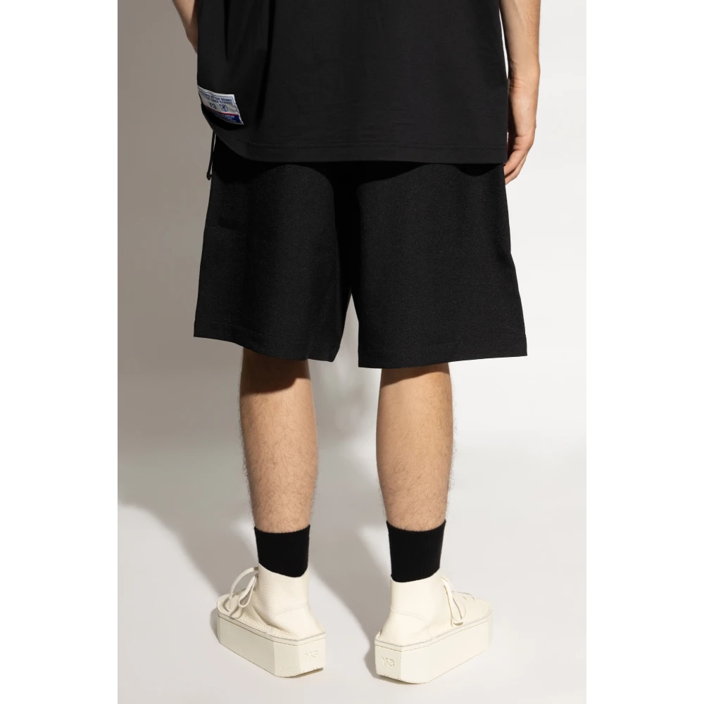 Y-3 Shorts met logo Black Heren