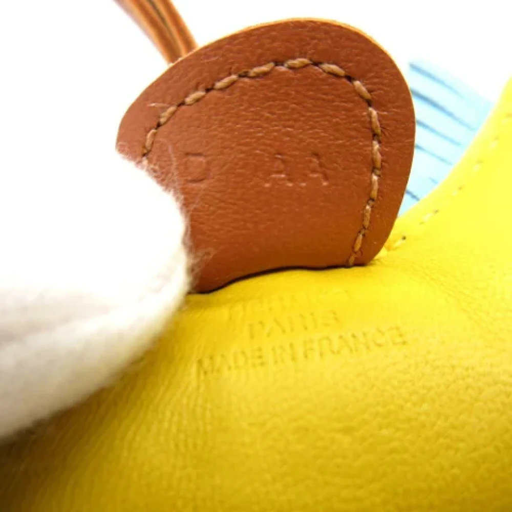 Hermès Vintage Pre-owned Fabric key-holders Yellow Dames