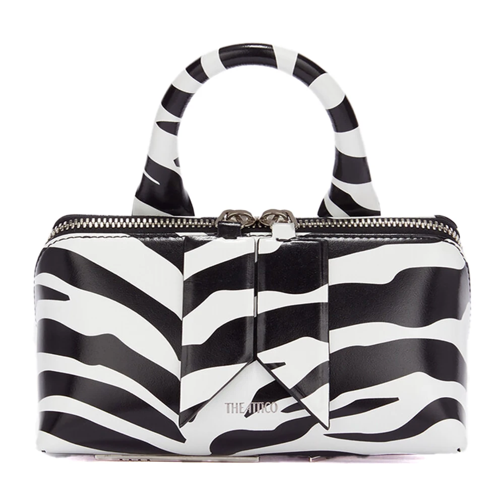 The Attico Elegante Friday Mini Handtas Wit Zebra Black Dames