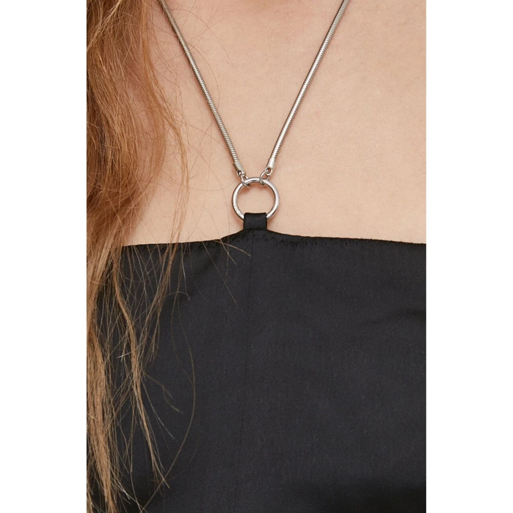 Calvin Klein Elegante Uitsnede Jurk Zwart Black Dames