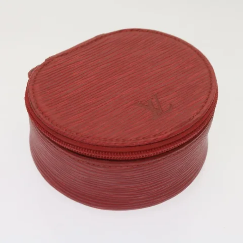 Louis Vuitton Vintage Pre-owned Leather pouches Red Dames