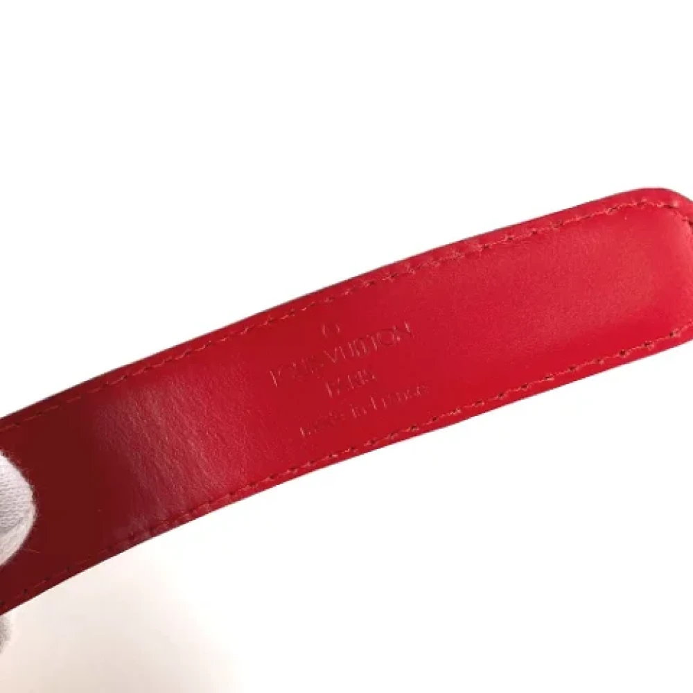 Louis Vuitton Vintage Pre-owned Leather belts Red Dames