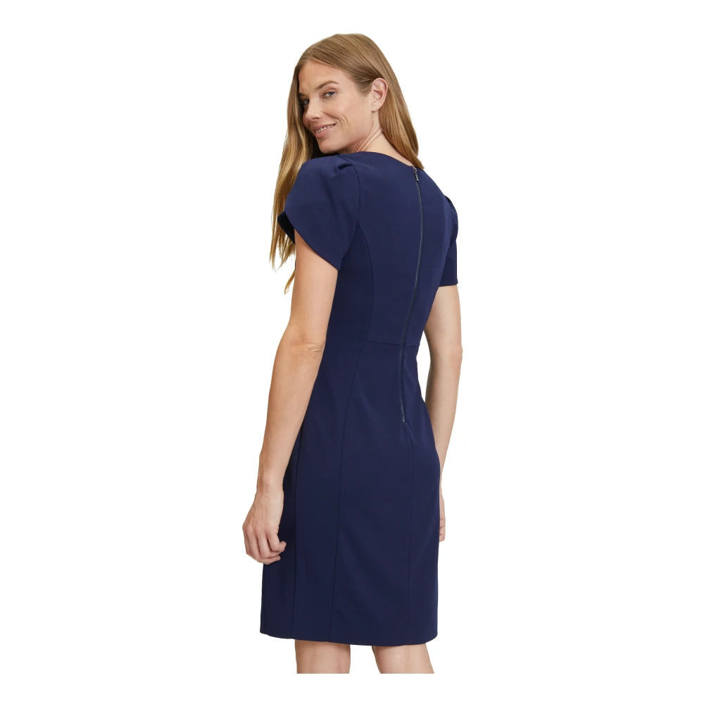 Vera Mont Cocktailjurk met korte mouwen Blue Dames