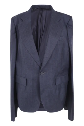 Wool Stripe Fit Blazer