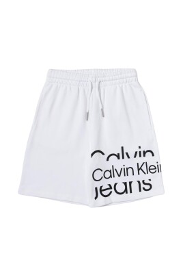 white-logo-shorts-for-kids