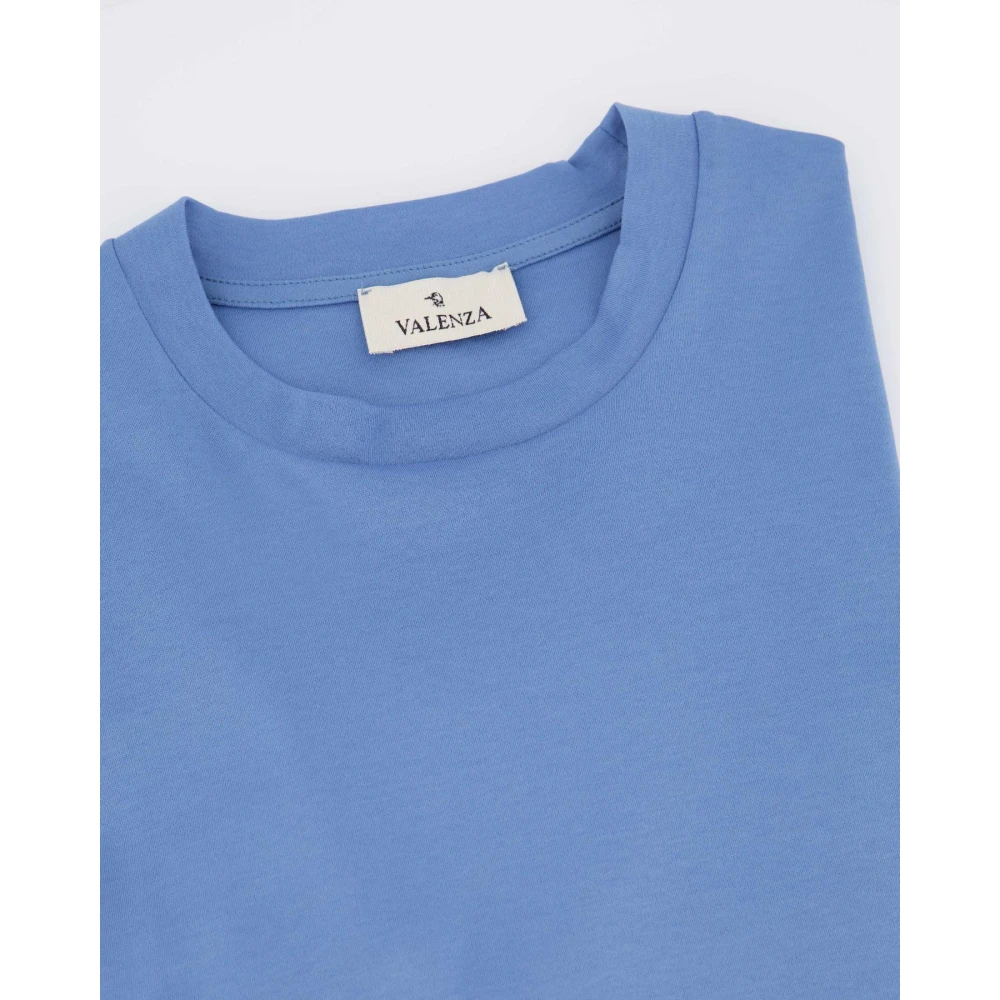 Valenza Interlock Supima T-Shirt Blauw Blue Heren