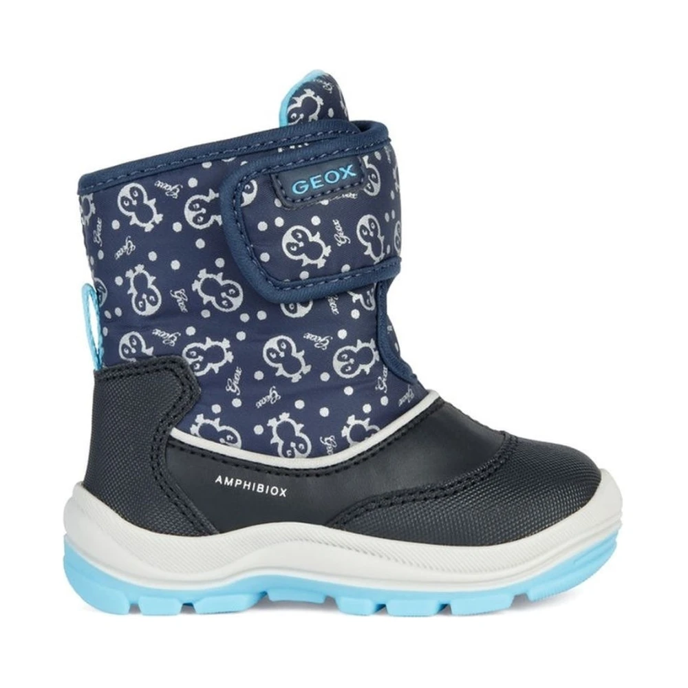 Geox Girls Turquoise Navy Abx Booties For