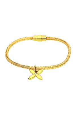 guld-thriving-flora-rustfrit-stal-armband
