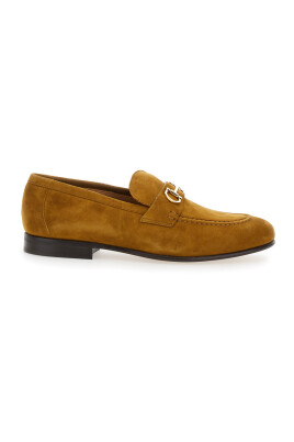 chaussures-plates-mocassino-marron-talon-bas